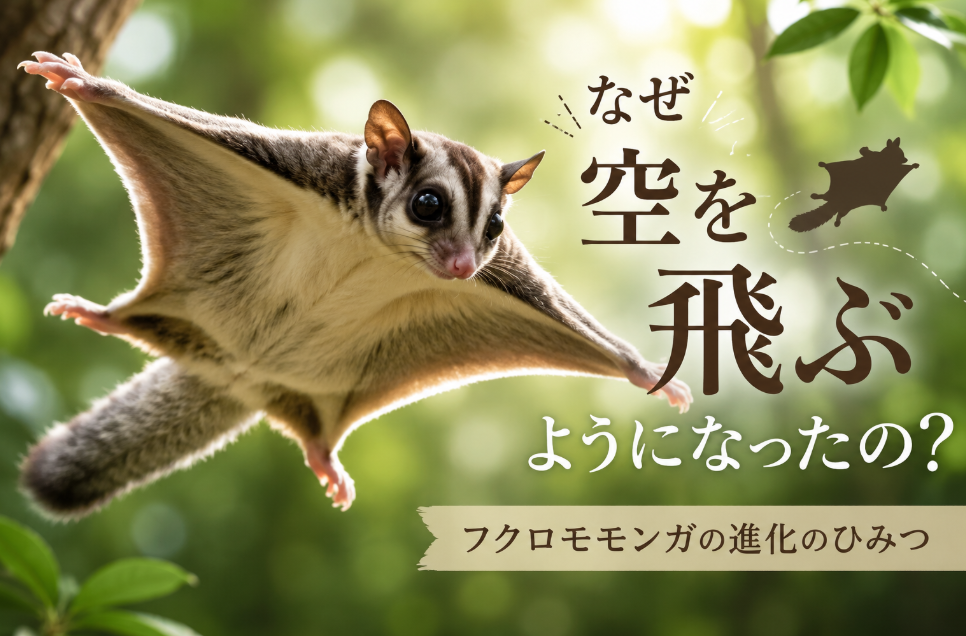 フクロモモンガが空を飛ぶ理由
